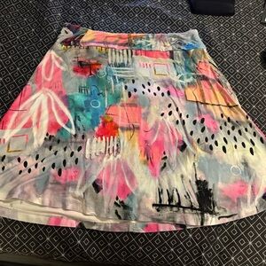 Art‎ Simply by Dolcezza Vibrant Abstract A-Line Skirt
